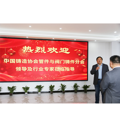 中国铸造协会管件与阀门铸件分会领导及行业专家莅临指导